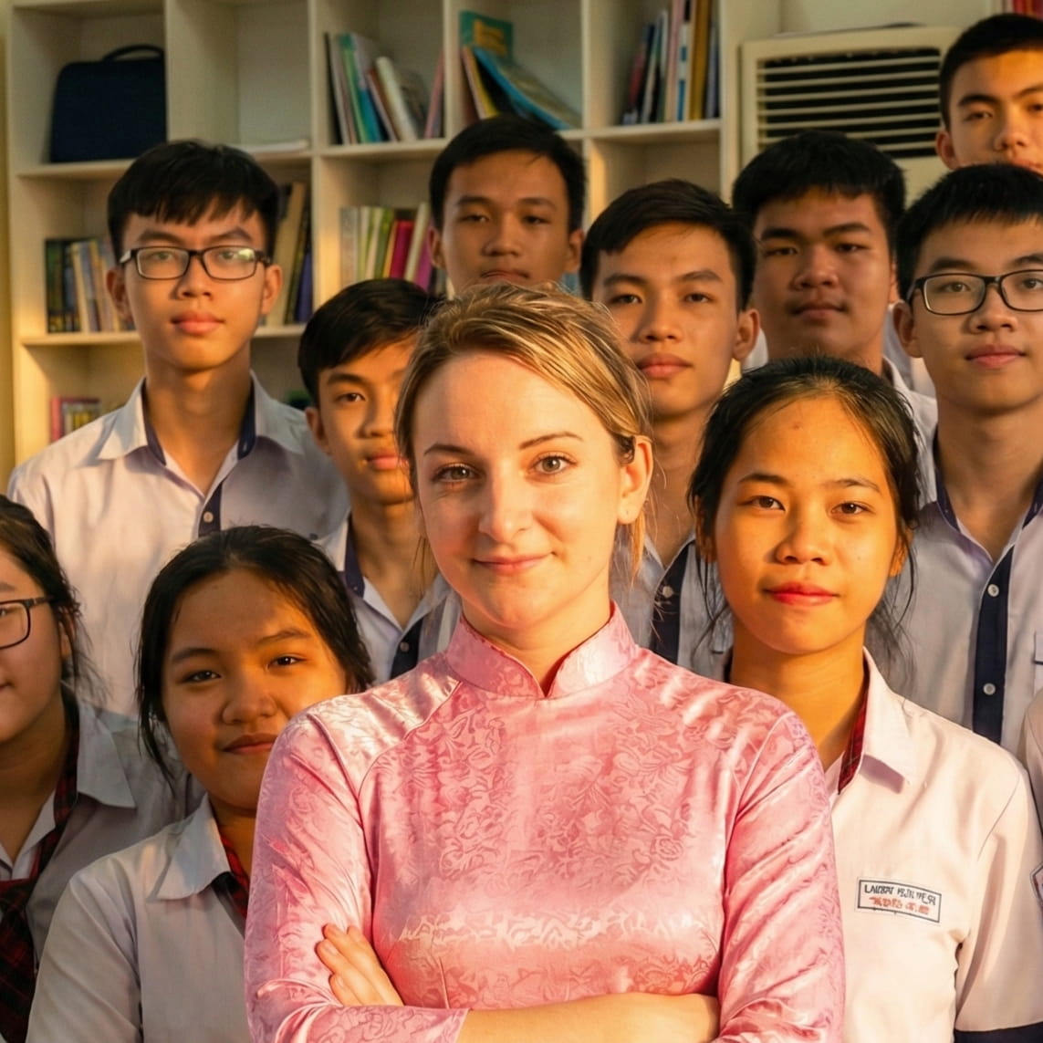 Emily C teaching in Vietnam