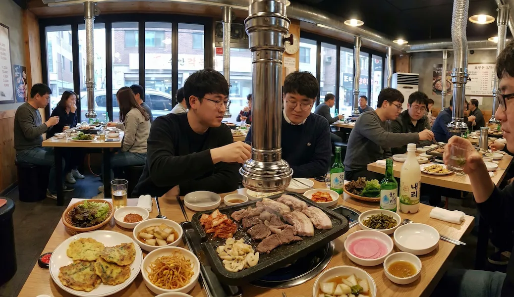 Korean BBQ and local dining culture in South Korea—food lifestyle for teachers abroad