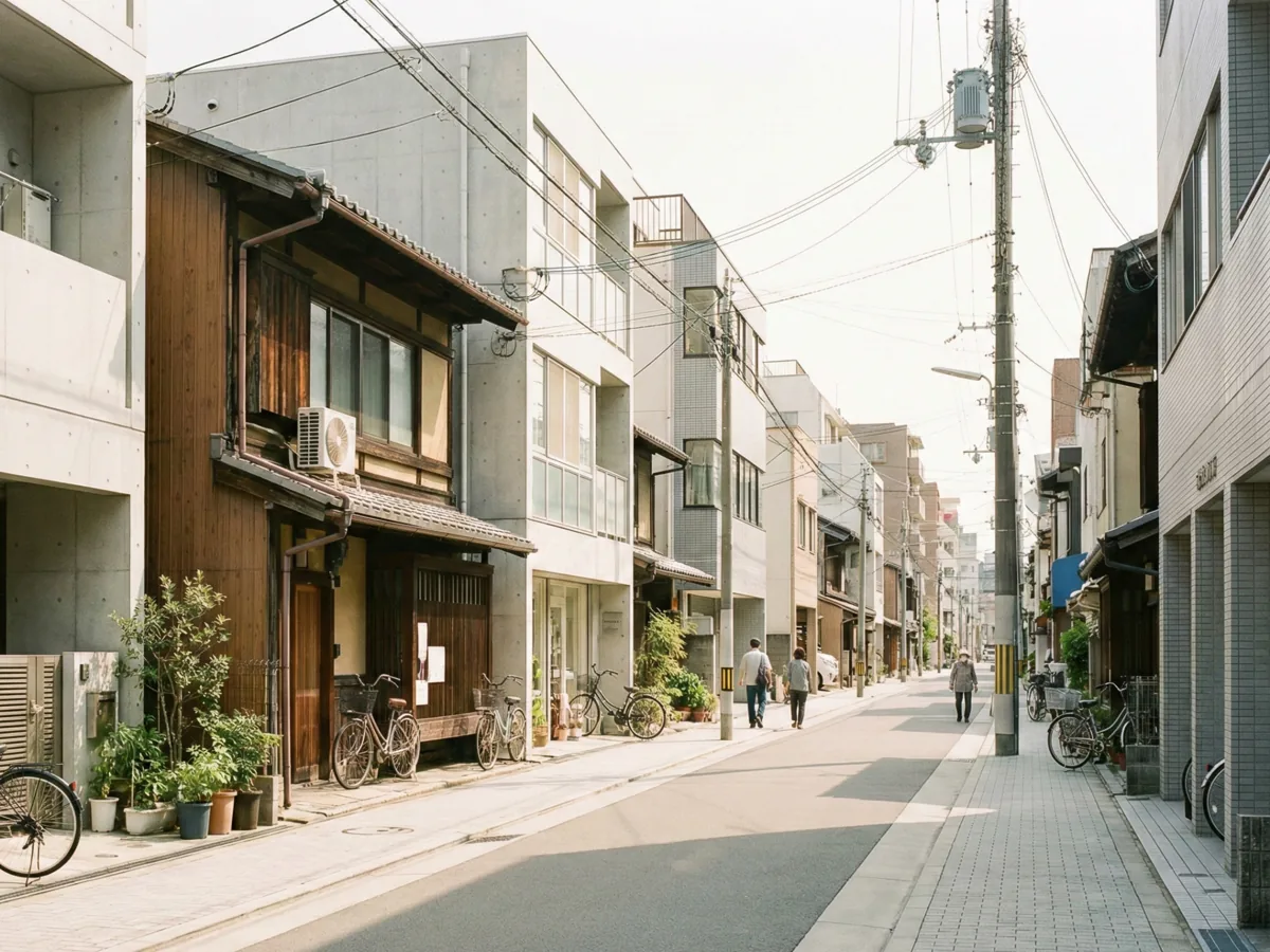 Street scene in Japan