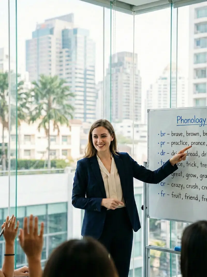 Teacher training session for 120-hour TEFL certification