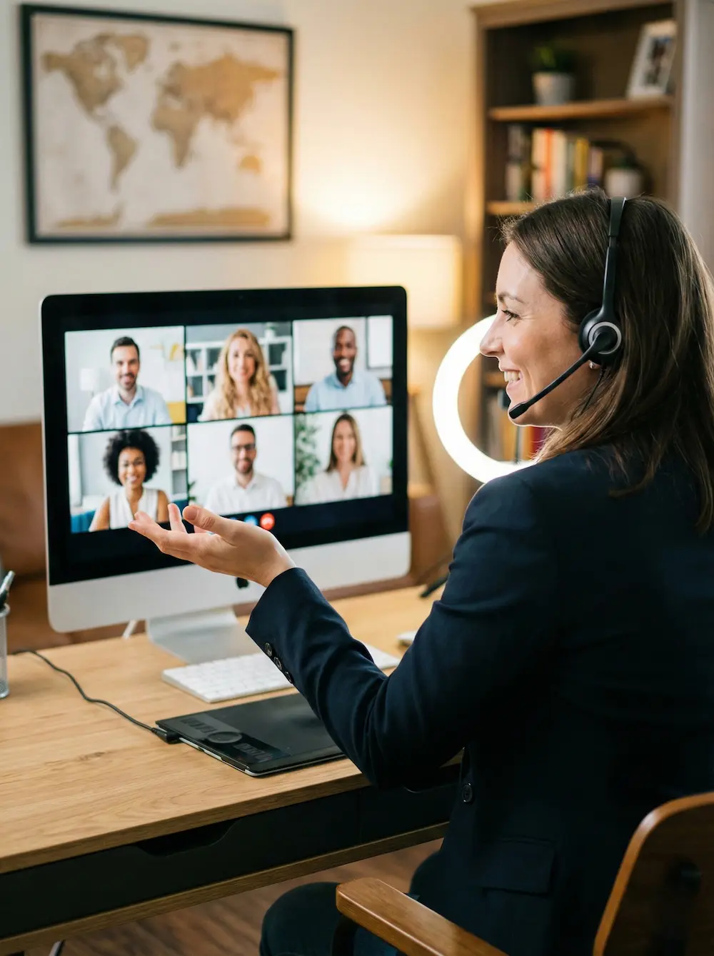 Student teaching online for 140-hour TEFL certification